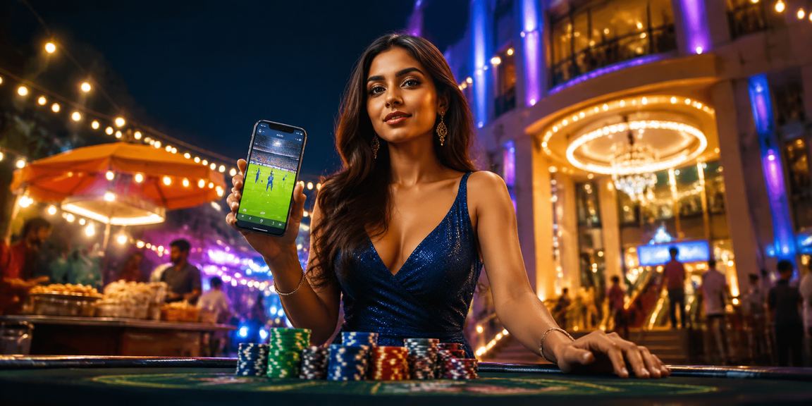 Delhi sports betting at night on mobile device